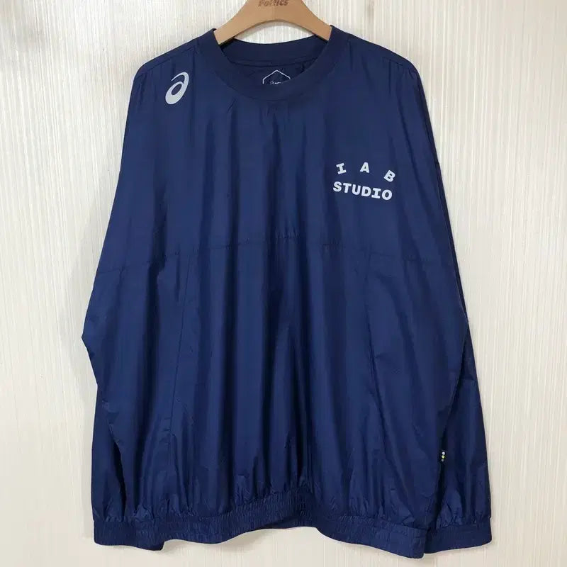 [BUNJANG] ASICS x AI STUDIO AI-1 Capsule Collection Navy Woven Shirt XL / 아식스X아이앱스튜디오 콜라보 AI-1 캡슐컬렉션 네이비 우븐셔츠 XL