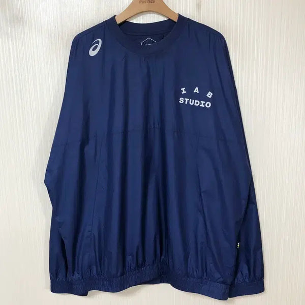 [BUNJANG] ASICS x AI STUDIO AI-1 Capsule Collection Navy Woven Shirt XL / 아식스X아이앱스튜디오 콜라보 AI-1 캡슐컬렉션 네이비 우븐셔츠 XL