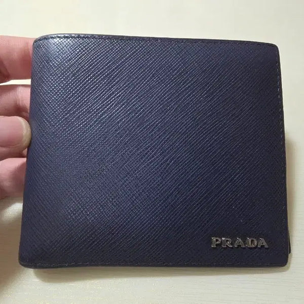 [BUNJANG] Prada Saffiano Bicolor Bi-fold Wallet / 프라다 사피아노 투톤 반지갑