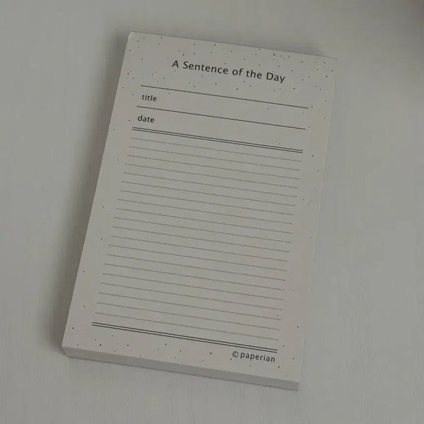 [BUNJANG] Paperian A Sentence of a Day Memo Pad / 소분띵) 페이퍼리안 a sentence of a day 메모지 다꾸