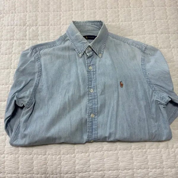 [BUNJANG] Polo Ralph Lauren Denim Shirt (M) / 폴로 랄프로렌 데님 셔츠 M