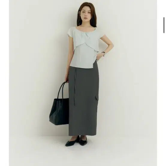 [BUNJANG] Yuje Midi Skirt - Gray / 유제(yuje) 스커트