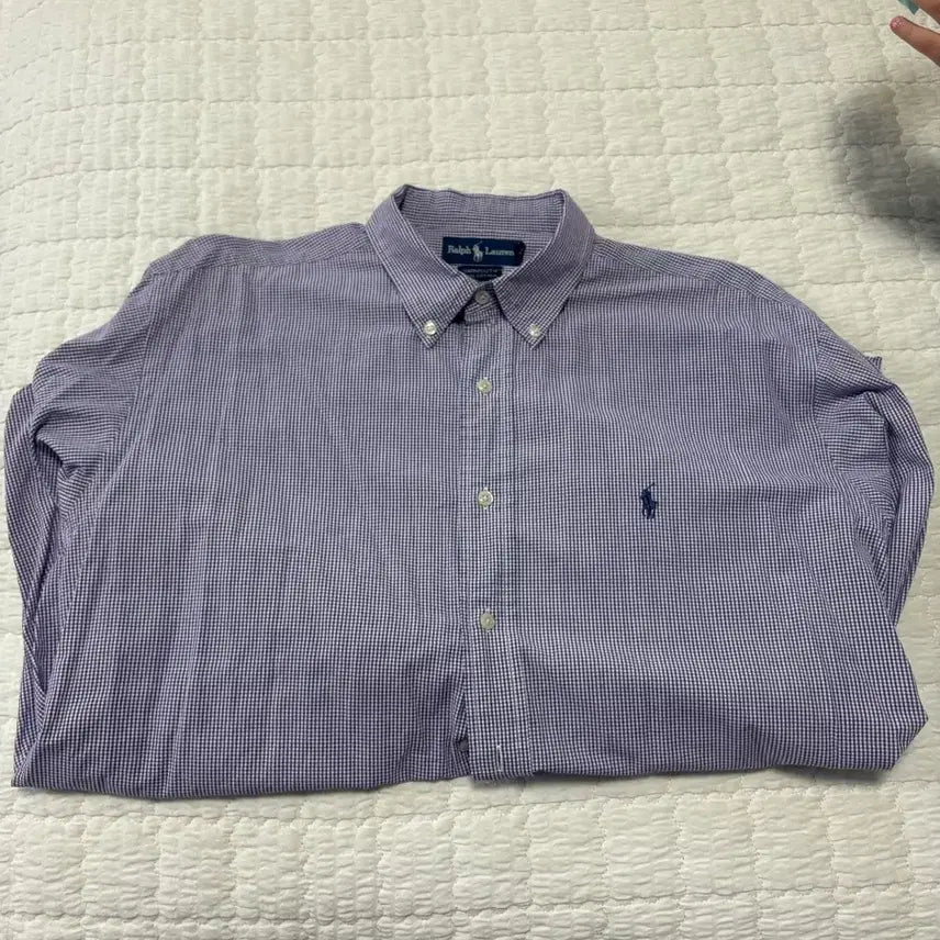 [BUNJANG] Polo Ralph Lauren Gingham Check Shirt Size 105 / 폴로 랄프로렌 깅엄 체크 셔츠 (16/32-33)