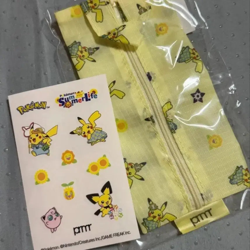 [BUNJANG] Primera Pokemon Pouch + Stickers Set / (새상품) 프리메라 포켓몬 파우치 + 스티커