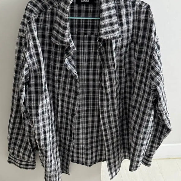 [BUNJANG] Junne Check Shirt / [S] 준느 체크 셔츠