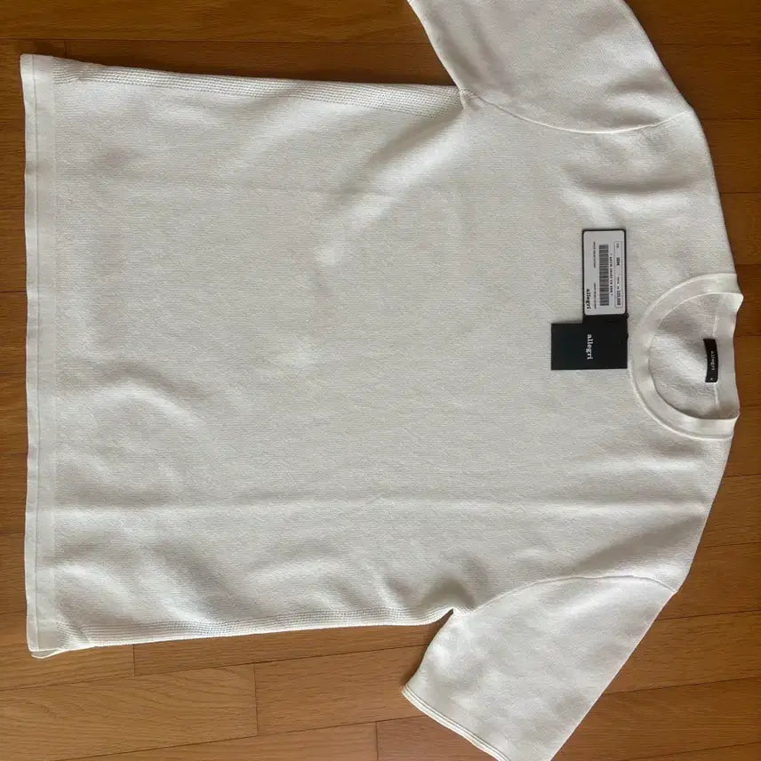 [BUNJANG] Allegri Round Knit Short Sleeve T-Shirt / 알레그리 리운드니트 반팔