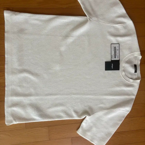 [BUNJANG] Allegri Round Knit Short Sleeve T-Shirt / 알레그리 리운드니트 반팔