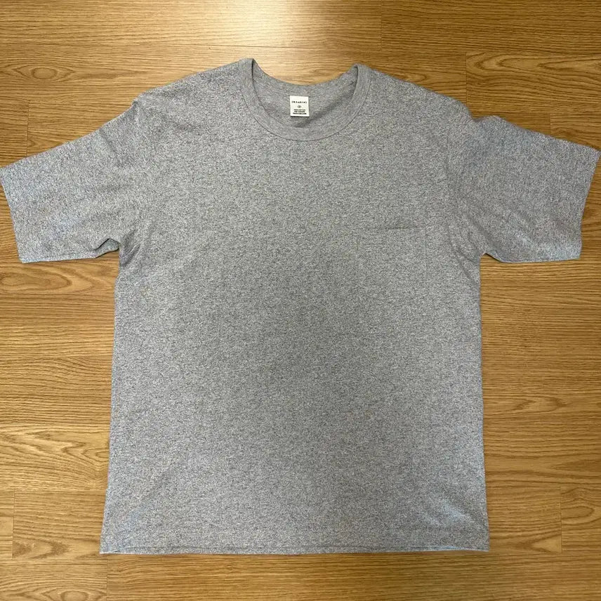 [BUNJANG] Cahkis Pocket Short Sleeve T-Shirt - Heather Grey (M) / [M] 카키스 포켓 반팔 티셔츠 - 헤더 그레이