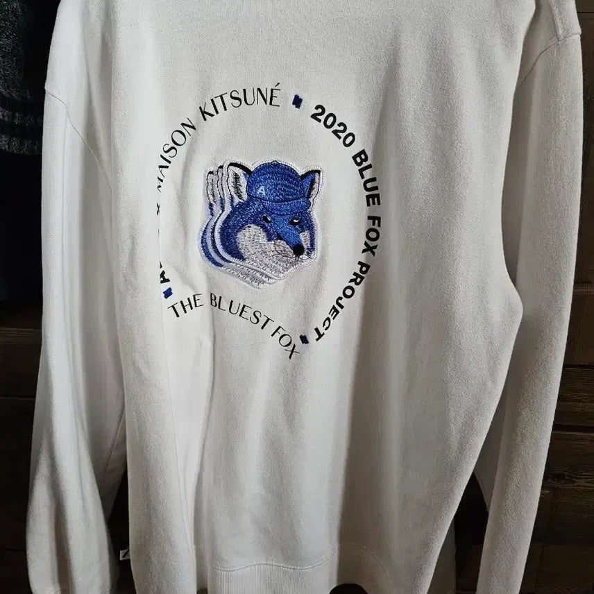 [BUNJANG] Ader Error Triple Fox Sweatshirt White / 아더에러 트리플 폭스 맨투맨 화이트 a3