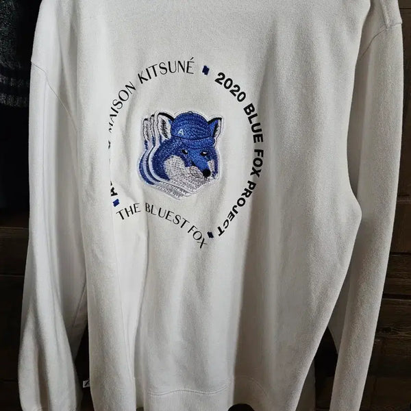 [BUNJANG] Ader Error Triple Fox Sweatshirt White / 아더에러 트리플 폭스 맨투맨 화이트 a3