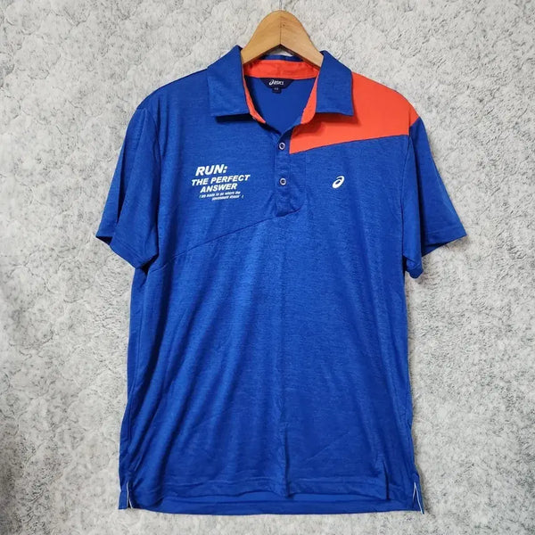 [BUNJANG] Asics Running Short Sleeve Polo Shirt Size 110 / 232B [110] 아식스 러닝 반팔 카라티