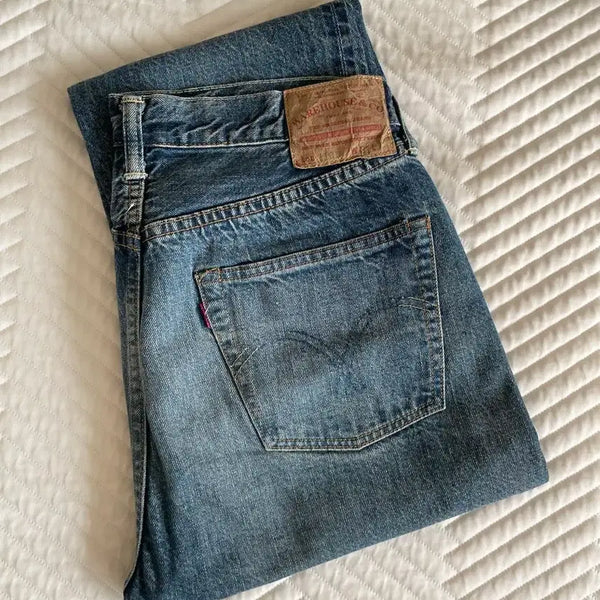 [BUNJANG] Warehouse 1101 2nd Medium Blue Jeans / 웨어하우스 1101 2nd 미디엄블루