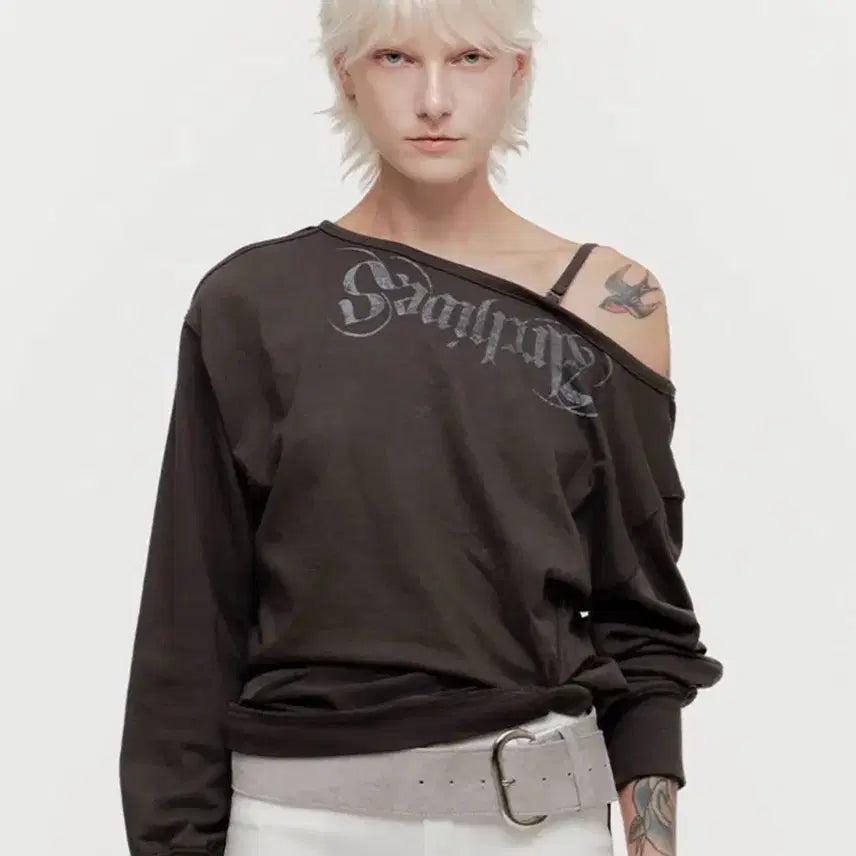 [BUNJANG] 2000 Archives Asa Drape Sweatshirt / 2000아카이브스 아사 드레이프 스웻셔츠/맨투맨