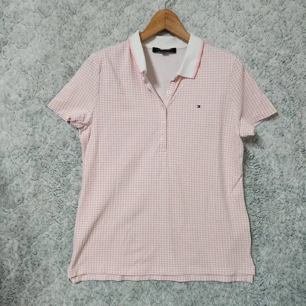 [BUNJANG] Tommy Hilfiger Women's Short Sleeve Polo Shirt - Size L / 236B [L] 타미힐피거 여성 반팔 카라티