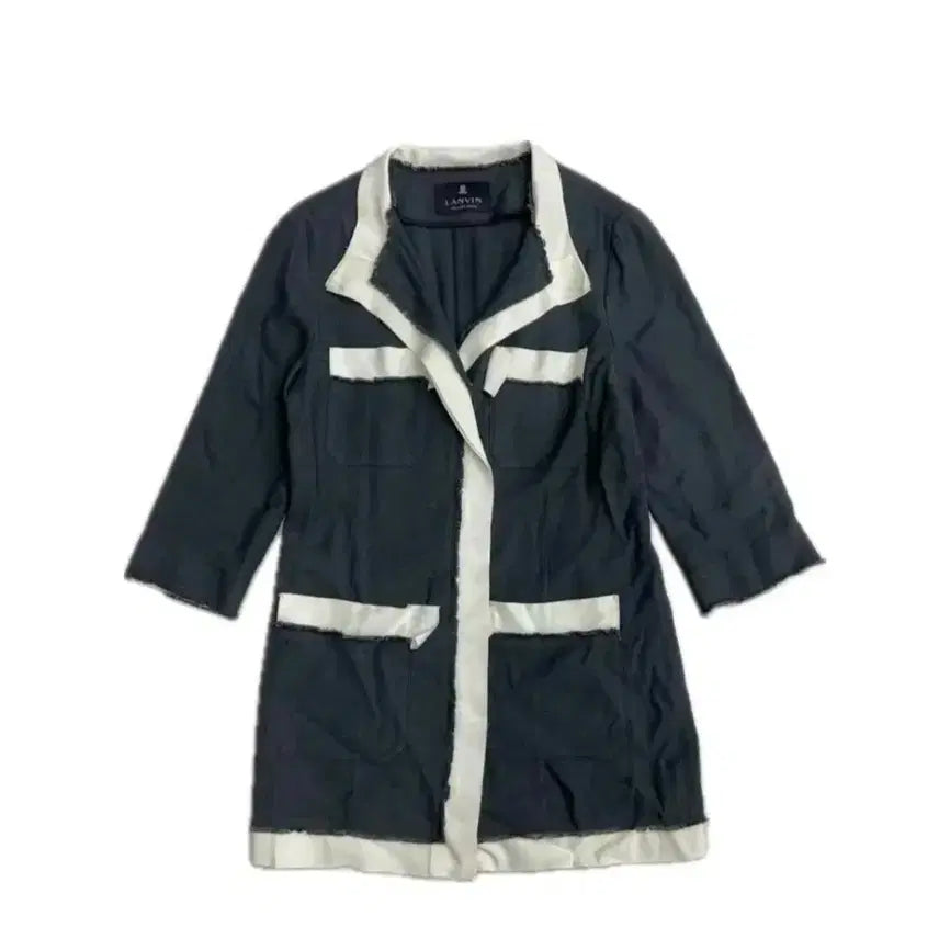 [BUNJANG] Lanvin Collection Navy White Trimmed Women's Jacket Size 82 / 랑방자컷