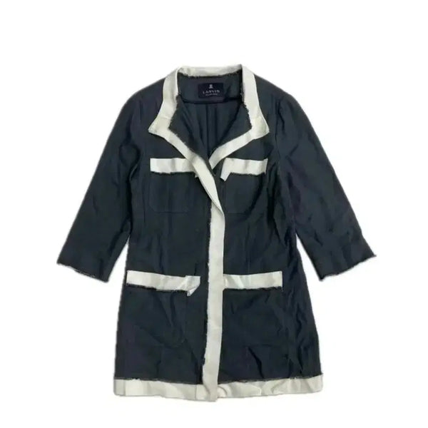 [BUNJANG] Lanvin Collection Navy White Trimmed Women's Jacket Size 82 / 랑방자컷