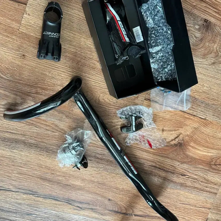 [BUNJANG] FSA K-Force Nano Carbon Drop Bar & Carbon Stem Set / FSA K-Force 나노카본 드롭바, K-Force 카본주먹스템 팔아요