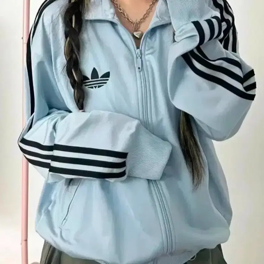 [BUNJANG] Adidas Firebird Sky Blue Track Jacket / 최저가)아디다스  파이어버드 대장 스카이블루 져지