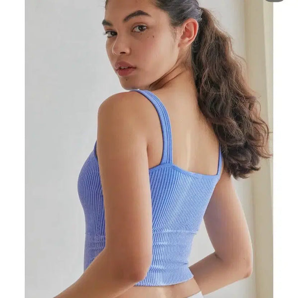 [BUNJANG] ITZZONE Apparel Blue Fade Sports Bra Top (S/M) / 잇존어패럴 브라탑 블루페이드 S/M