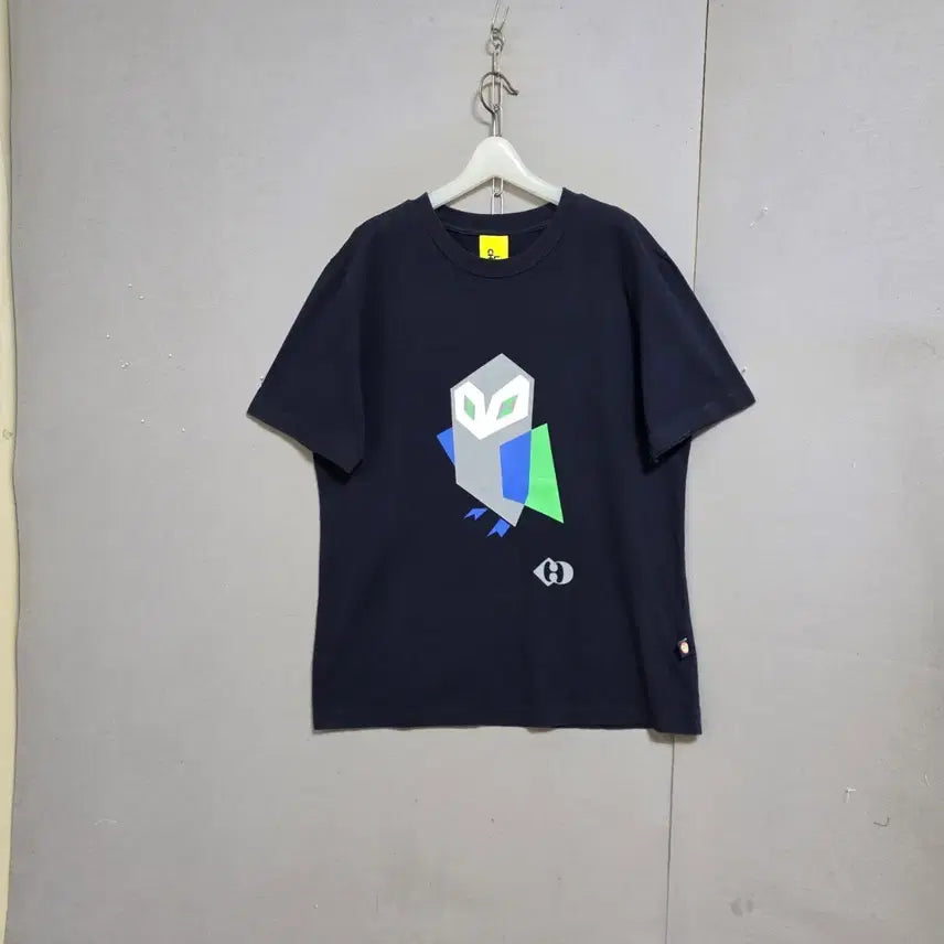 [BUNJANG] Lucky Chouette Navy T-Shirt / 럭키슈에뜨 네이비 티셔츠 FF   n6359