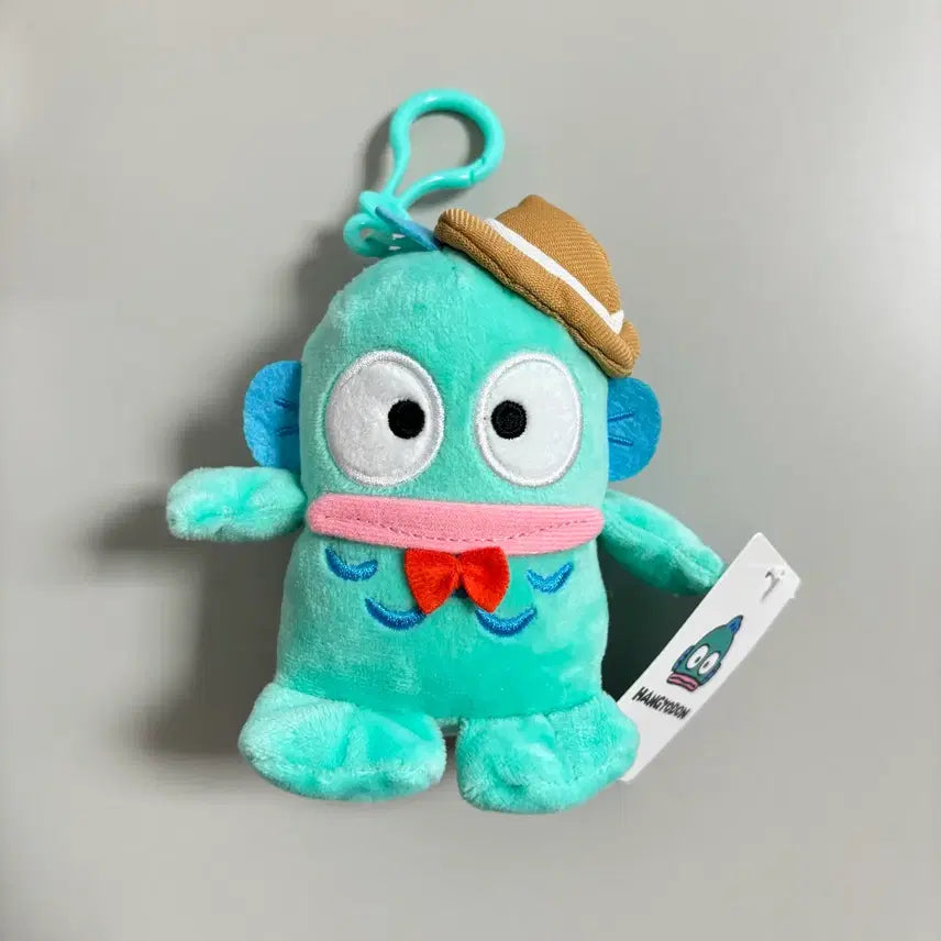 [BUNJANG] Sanrio Hangyodon Plush Keychain with Hat / 정품 산리오 한교동 모자쓴 교동이 인형 키링