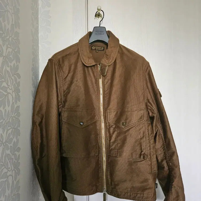 [BUNJANG] Freewheelers S-8 Aviator Jacket Sepia Brown 42 / 프리휠러스 s-8 에비에이터 자켓 세피아브라운 42