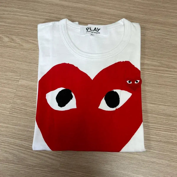 [BUNJANG] Comme des Garçons Red Emblem T-Shirt Women's L / 꼼데가르송 레드와펜 반팔 티셔츠