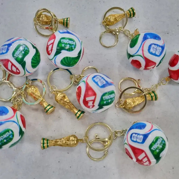 [BUNJANG] FIFA 2026 World Cup TRISOMIA Official Mini Soccer Ball Keychain / 2026 피파 월드컵 FIFA 트리온다 공인구 미니 축구공 키링 공식구