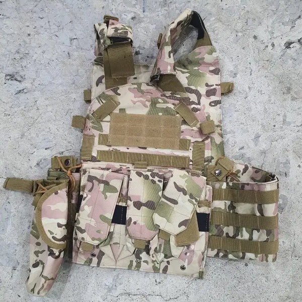 [BUNJANG] Tactical Vest Camo Pattern Survival Vest / 전술 조끼 카모 패턴 서바이벌 조끼