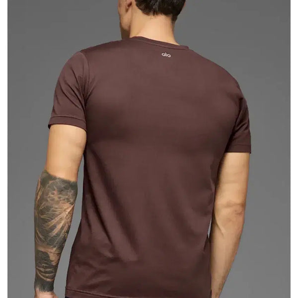 [BUNJANG] alo Conquer Reform Crewneck Short Sleeve T-Shirt Brownstone L / alo 알로 Conquer Reform Crewneck 쇼츠슬리브