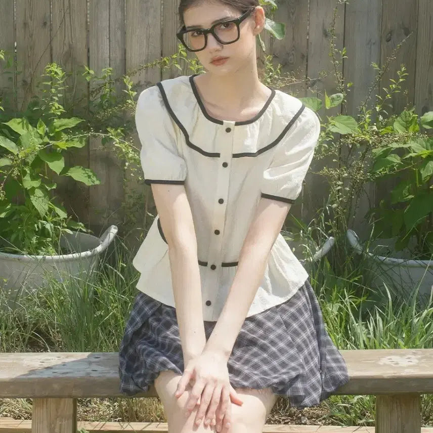 [BUNJANG] Vitalsign Frill Blouse / 바이탈사인 프릴 블라우스