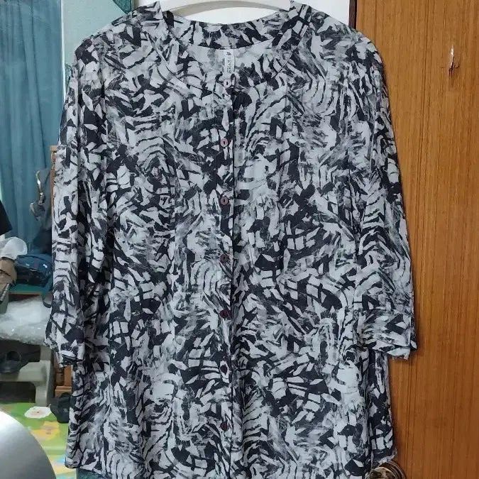 [BUNJANG] Sodam Korean Summer Blouse Size 66 / (미사용) 풍기인견 소담비.블라우스..66