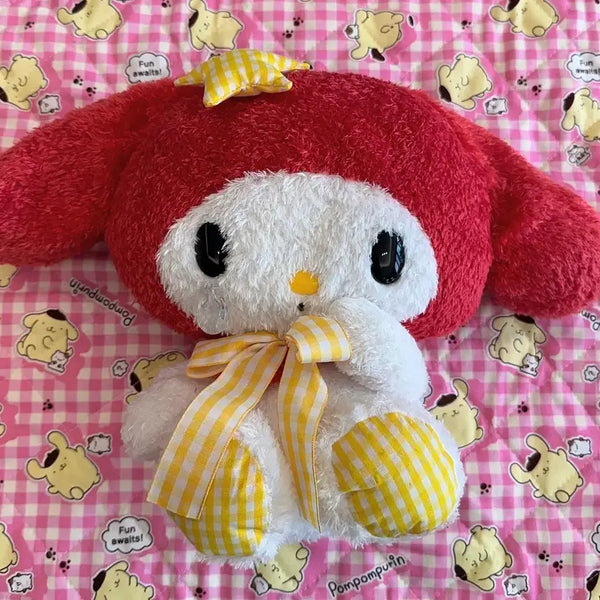 [BUNJANG] Sanrio My Melody Robe Ear Plush / 고전 산리오 뿌엥 롭이어 장모 마이멜로디 마멜 인형