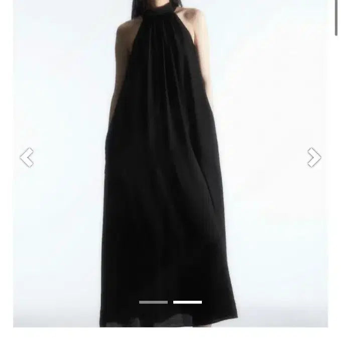 [BUNJANG] COS Halterneck Sleeveless Maxi Dress Black EUR 36 / 새상품  COS 홀터넥 나시맥시드레스 EUR36 판매합니다