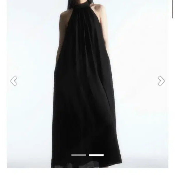 [BUNJANG] COS Halterneck Sleeveless Maxi Dress Black EUR 36 / 새상품  COS 홀터넥 나시맥시드레스 EUR36 판매합니다