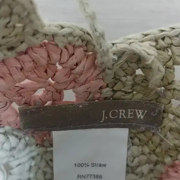 [BUNJANG] J.Crew Straw Shoulder Tote Bag / J.CREW 밀짚 소재 가방 숄더백토트백핸드백보스턴백