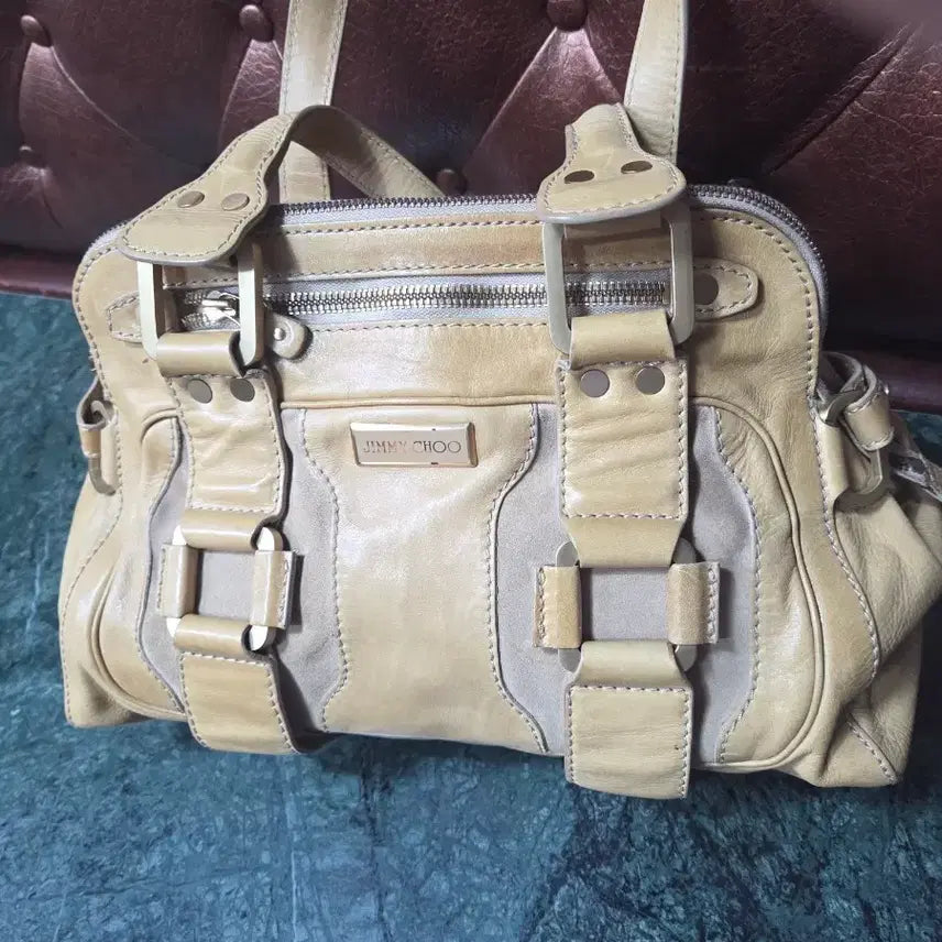 [BUNJANG] Jimmy Choo Leather Shoulder Bag / 정품 지미추 가죽가방