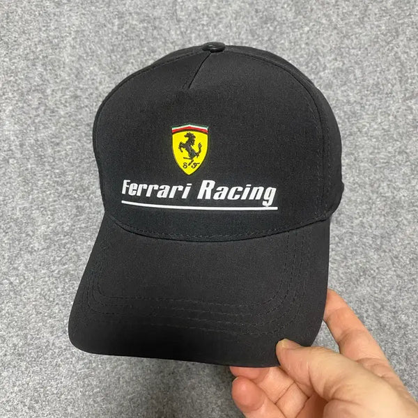 [BUNJANG] Ferrari Racing Black Baseball Cap / Ferrari 페라리 레이싱 블랙 야구 모자 캡