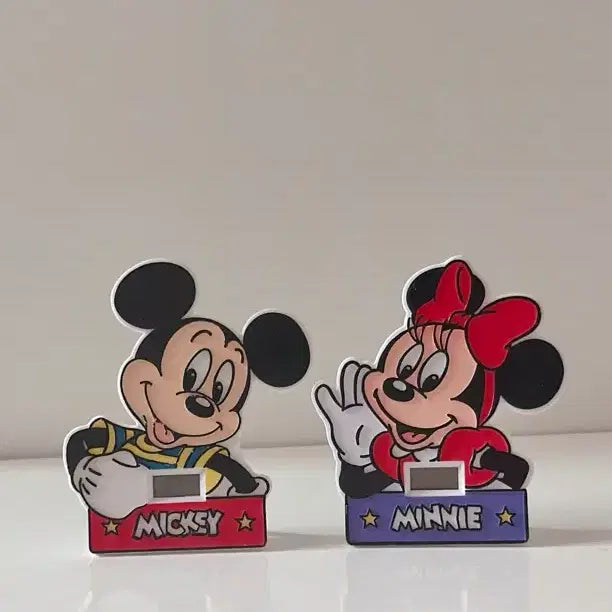 [BUNJANG] Disney Mickey & Minnie Cels Desk Clock Set / 디즈니 미키 미니 쎄가 탁상시계 세트