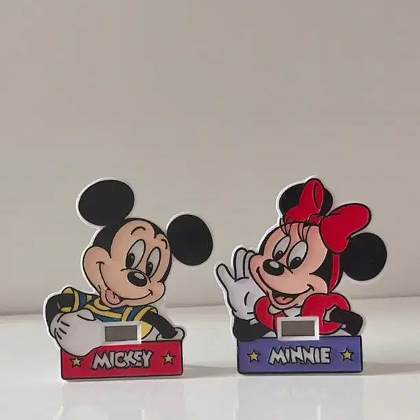[BUNJANG] Disney Mickey & Minnie Cels Desk Clock Set / 디즈니 미키 미니 쎄가 탁상시계 세트