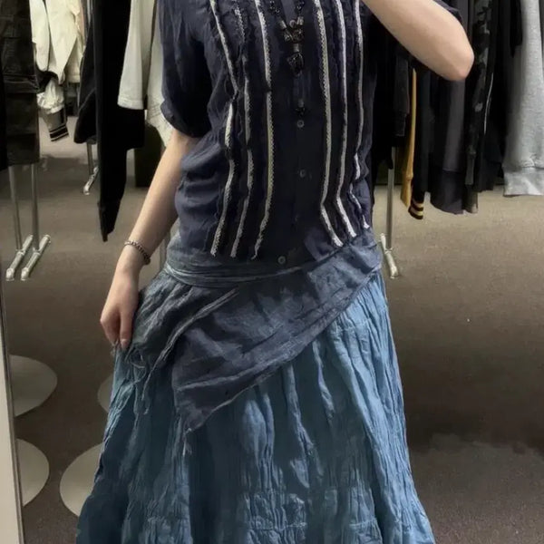 [BUNJANG] Vintage Mori Girl Bohemian Coordi-Set / 빈티지 모리걸 보헤미안 코디세트