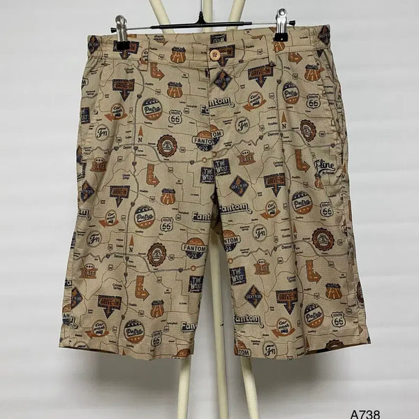 [BUNJANG] Fantom Patterned Shorts Beige Size 86 / Fantom 패턴 반바지 베이지 86