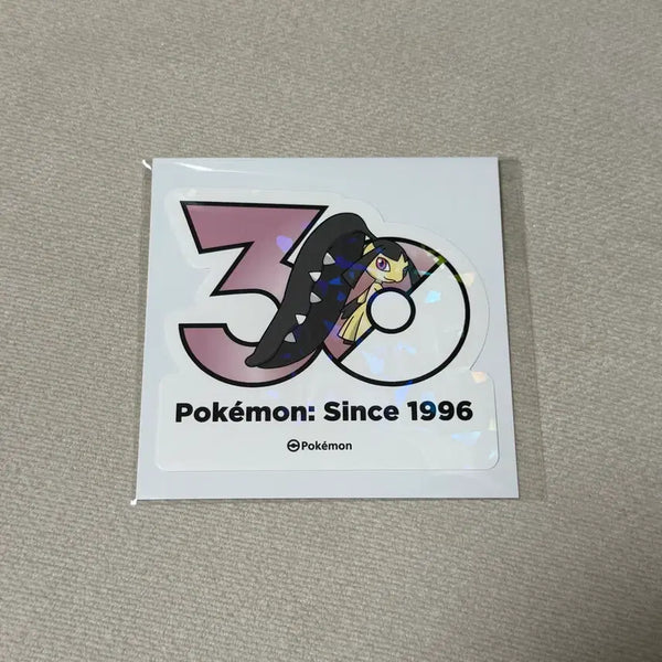 [BUNJANG] Pokemon 30th Anniversary Logo Sticker Pack - Wooper / 포켓몬 30주년 로고 스티커 입치트