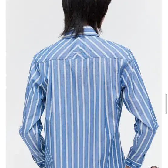 [BUNJANG] Please Project Blue Stripe Shirt / 플리즈프로젝트 셔츠
