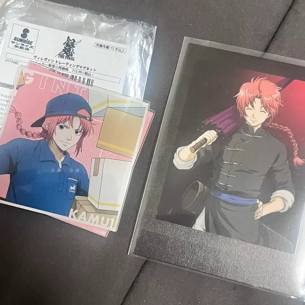 [BUNJANG] Gintama Kamui Village Ver. Acrylic Magnet & Pashacolle Bundle Set / 일괄) 은혼 카무이 빌레반 아크릴 마그넷, 파샤코레