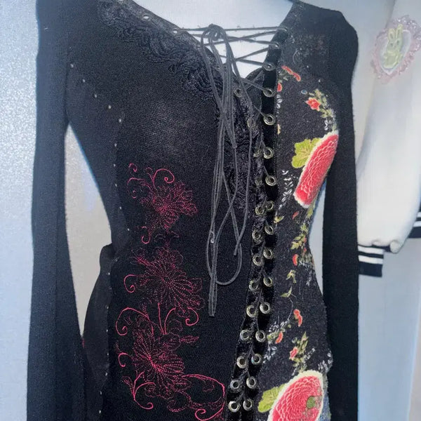 [BUNJANG] Ozz on Corset Oriental Gothic Velvet / Ozz on 오즈온 코르셋 오리엔탈 고딕 벨벳