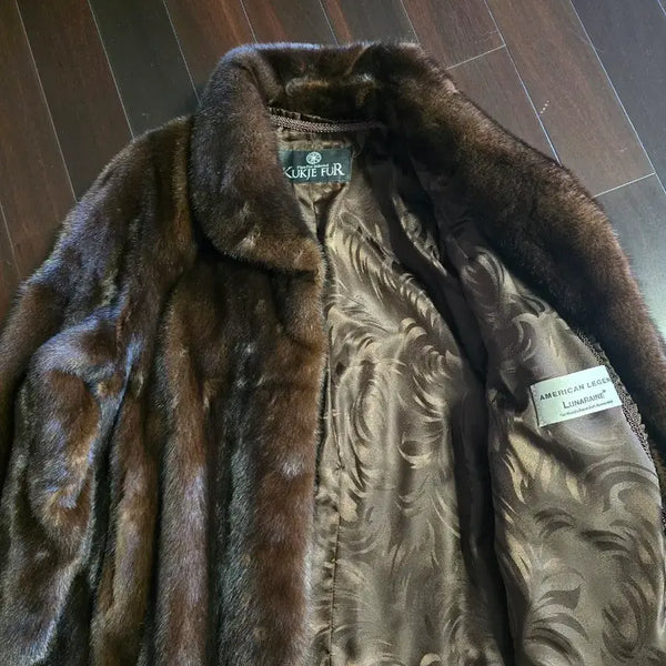 [BUNJANG] Gukjemopy 100% Mink Fur Coat / 국제모피 밍크 코트 100%