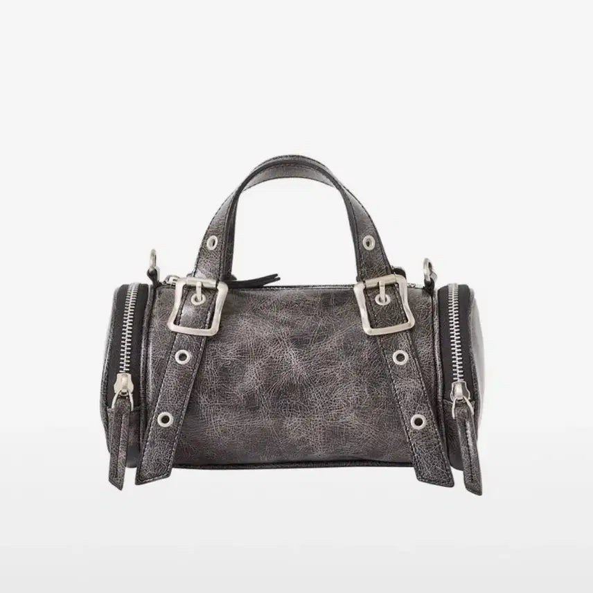[BUNJANG] Sandmuseum Oak Bag Mini Crack Black / 샌드뮤지엄 오크백 미니 OAK BAG MINI  crack black 색상