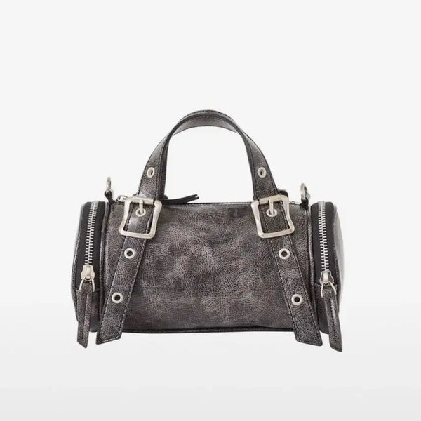 [BUNJANG] Sandmuseum Oak Bag Mini Crack Black / 샌드뮤지엄 오크백 미니 OAK BAG MINI  crack black 색상