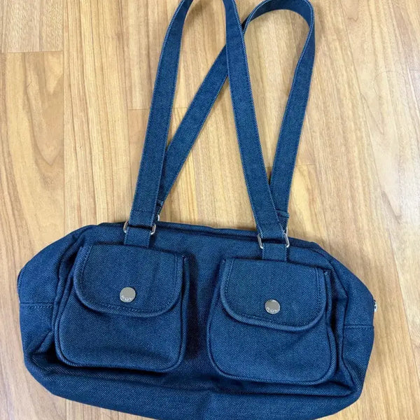 [BUNJANG] KUL Denim Pocket Shoulder Bag / KUL 큘 데님 포켓 숄더백